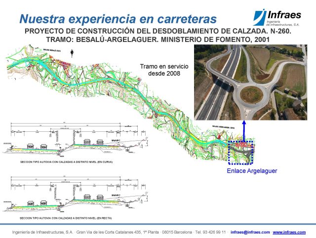 Proyecto de Construcción. Desdoblamiento de calzada. N-260. Tramo: Besalú-Argelaguer