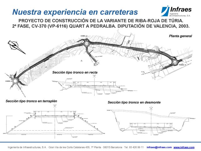 Proyecto de construcción de la Variante de Riba-Roja de Túria. 2ª fase, CV-370 (VP-6116) Quart a Pedralba