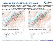 Proyecto de ensanche y rectificación CG-2. Tramo:  cruce de Engolasters – cruce avenida Miquel Mateu  (Fase I  – Torrent Can Noguer – cruce  con  la avenida Miquel Mateu)