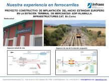 PROYECTO CONSTRUCTIVO DE IMPLANTACIÓN DEL ANCHO ESTANDAR EUROPERO EN LA ESTACIÓN TERMINAL DE MERCANCÍAS ADIF-VILAMALLA. INFRAESTRUCTURES.CAT, En Curso