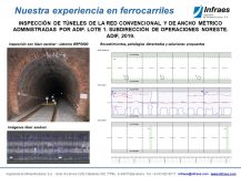 INSPECCIÓN DE TÚNELES DE LA RED CONVENCIONAL Y DE ANCHO MÉTRICO ADMINISTRADAS POR ADIF. LOTE 1. SUBDIRECCIÓN DE OPERACIONES NORESTE