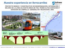 PROYECTO BÁSICO Y CONSTRUCTIVO DE MODERNIZACIÓN, INTEGRACIÓN Y MEJORA DE LA LÍNEA ALICANTE-DÉNIA DE FGV, TRAMO ALTEA-GARGANES Y  ESTACIÓN DE CAMPELLO