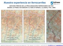ESTUDIO PREVIO DE LA PROLONGACIÓN FERROVIARIA DE FGC DESDE LA POBLA DE SEGUR A LA SEU D’URGELL (LLEIDA)