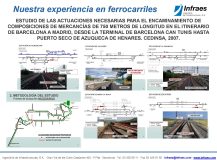 ESTUDIO DE LAS ACTUACIONES NECESARIAS PARA EL ENCAMINAMIENTO DE COMPOSICIONES DE MERCANCÍAS DE 750 METROS DE LONGITUD EN EL ITINERARIO DE BARCELONA A MADRID, DESDE LA TERMINAL DE BARCELONA CAN TUNIS HASTA PUERTO SECO DE AZUQUECA DE HENARES