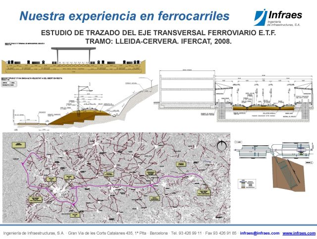 ESTUDIO DE TRAZADO DEL EJE TRANSVERSAL FERROVIARIO E.T.F. TRAMO: LLEIDA-CERVERA