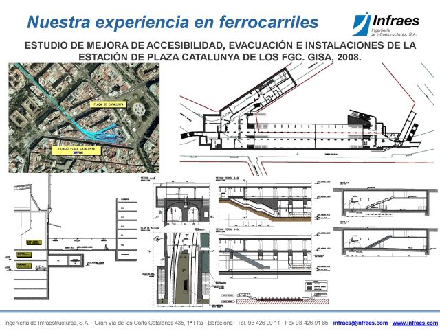 ESTUDIO DE MEJORA DE ACCESIBILIDAD, EVACUACIÓN E INSTALACIONES DE LA ESTACIÓN DE PLAZA CATALUNYA DE LOS FGC