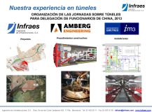 Organización de las jornadas sobre túneles para delegación de funcionarios de China