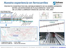 PROYECTO CONSTRUCTIVO DEL ESTABLECIMIENTO DE VIA SOBRE HORMIGÓN ENTRE LAS ESTACIONES DE PLAÇA ESPANYA Y SANT BOI  DE LA LÍNEA LLOBREGAT-ANOIA DE LOS FGC