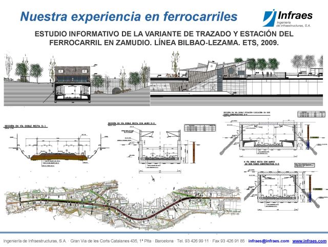 ESTUDIO INFORMATIVO DE LA VARIANTE DE TRAZADO Y ESTACIÓN DEL FERROCARRIL EN ZAMUDIO. LÍNEA BILBAO-LEZAMA