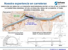 Dirección de Obra de la conexión subterránea entre la calle de la Unión y la Carretera General nº3 en la zona del Grau de la Sabata. 2ª fase