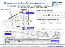 Estudio de urbanización de los accesos a la ampliación sur del Puerto de Barcelona