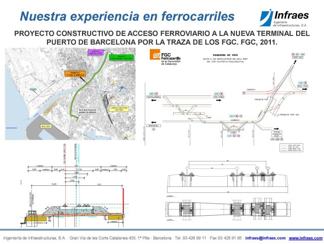 PROYECTO CONSTRUCTIVO DE ACCESO FERROVIARIO A LA NUEVA TERMINAL DEL PUERTO DE BARCELONA POR LA TRAZA DE LOS FGC