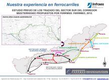 ESTUDIO PREVIO DE LOS TRAZADO DEL SECTOR SUR DEL CORREDOR MEDITERRÁNEO PROPUESTOS POR FERRMED