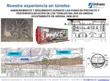 ASESORAMIENTO Y SEGUIMIENTO DURANTE LAS FASES DE PROYECTO Y POSTERIOR EJECUCIÓN DE LOS TÚNELES DEL AVE EN GIRONA