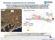 Proyecto básico de actualizaciones de mejora de la evacuación y de la accesibilidad del intercambiador de la estación de Urquinada de la L1 y L4 del FMB