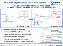 ANÁLISIS Y ESTUDIOS DE DIFERENTES ACTUACIONES  EN LA RED ARTERIAL DE BARCELONA